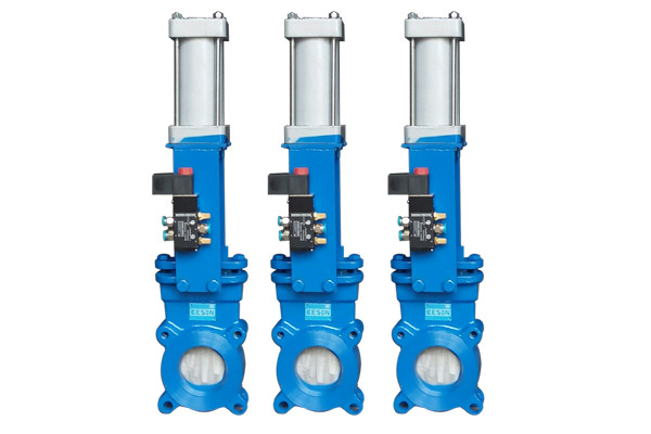 Knife Edge Gate Valve With Pneumatick Oppreted
